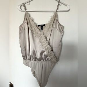 Satin Champagne bodysuit